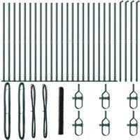 Berkfield Home Hexagon Fence Green 1, 5x50 m Steel