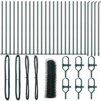 Berkfield Home Hexagon Fence Green 0.4x50 m Steel