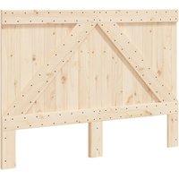 Berkfield Home Headboard 140x104 cm Solid Wood Pine in Light Brown