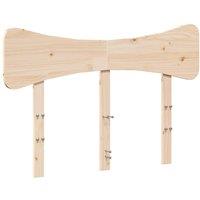 Berkfield Home Headboard 120 cm Solid Wood Pine in Light Tan