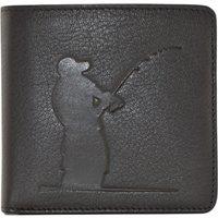 Mala leather Men's Fishing RFID Leather Slim Wallet in Black