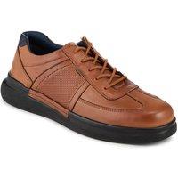 Pavers Men's Lightweight Casual Lace Up Shoes in Tan | Size: 11