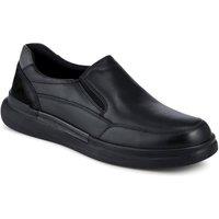 Pavers Men's Elasticated Lightweight Slip In Shoes in Black | Size: 11