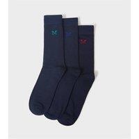 Crew Clothing Men's 3 Pack Bamboo Sock Navy