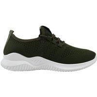 MODISHION Women's Casual Lightweight Mesh Trainers in Dark Green | Size: 4.5