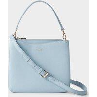 OSPREY LONDON Women's The Winchester Leather Grab Bag in Light Blue