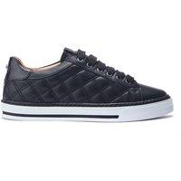 Moda In Pelle Women's 'Arzon' Leather New Trainers in Black | Size: 3