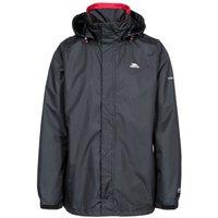 Trespass Men's Fraser II Waterproof Jacket in Black | Size: Large