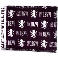 Aston Villa FC Men's Icon Canvas Bi-Fold Card Wallet in Purple