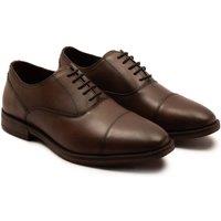 Thomas Crick Men's Merlin Leather Oxford Toecap Shoes in Brown | Size: 8