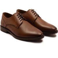 Thomas Crick Men's Lanner Leather Formal Derby Shoes in Tan | Size: 11