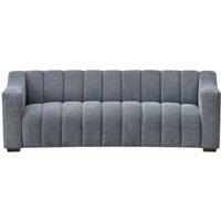 Stratus Interiors Astoria 3-Seater Boucle Sofa - Modern Panel Design, Luxurious Sofa in Grey