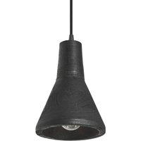 Industville Maribo Wooden Pendant Light - 6 inch in Black | Size: 6 inches