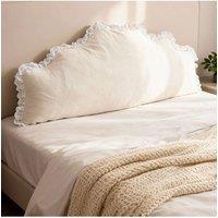 Living and Home Soft Headboard Pillow Backrest Cushion in White