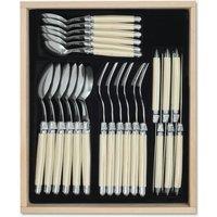Laguiole 24 Piece Cutlery Set in Display Box in Ivory