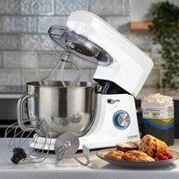 Cooks Professional Stand Mixer 1200W with 6 Speeds, Pulse Function, 7L Mixing Bowl in White