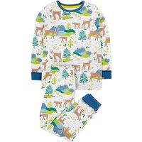 Frugi Sundown Pyjamas in White | Size: 3-4 Years