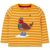 Frugi Boy's Discovery Applique Top in Yellow | Size: 18-24 m