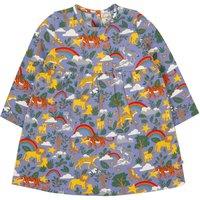 Frugi Girl's Dee Dress in Purple | Size: 4-5 Years