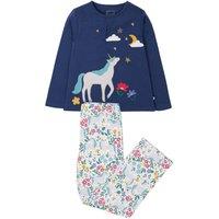Frugi Girl's Alana PJs in Navy | Size: 3-4 Years