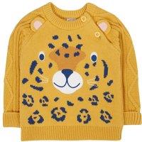 Frugi Caleb Character Knit Jumper in Yellow | Size: 6-9 m
