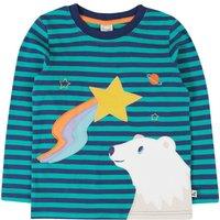 Frugi Boy's Discovery Circular Top in Navy | Size: 6-7 Years