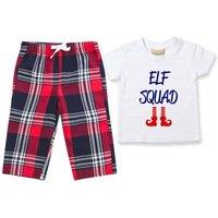 60 SECOND MAKEOVER Elf Squad Christmas Pyjamas Matching in Red | Size: 12-18 m