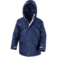 Result Core Plain Black Parka in Navy | Size: 7-8 Years