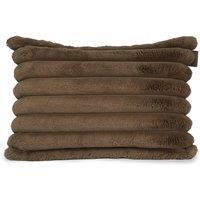 rucomfy Beanbags rucomfy Ribbed Faux Fur 40x60cm Cushion - Luxury Home Decor Pillow in Chocolate | Size: 40x60 cm