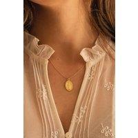 Elk & Bloom Women's Dainty 14K Gold Virgin Mary Choker Necklace
