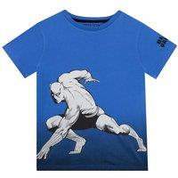 Marvel Boy's Avengers Black Panther T-Shirt in Blue | Size: 7-8 Years