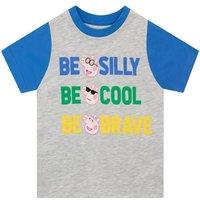 Peppa Pig Boy's George Pig T-Shirt in Grey | Size: 2-3 Years