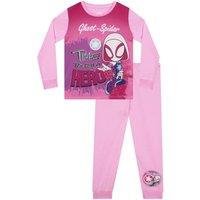Marvel Girl's Ghost Spider Pyjama Set in Pink | Size: 18-24 m