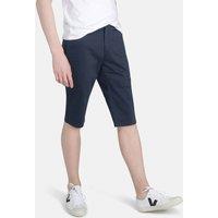Monkee Genes Men's Slim Fit Chino Shorts in Navy | Size: 32