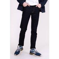 Monkee Genes Men's Slim Fit Mid-Rise Denim Jeans in Dark Navy | Size: 34R