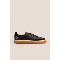 Oswin Hyde Men's Smith Smart Lace Up Sneakers in Black | Size: 9