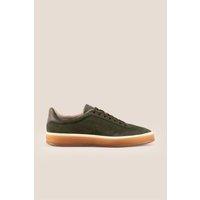 Oswin Hyde Men's Smith Smart Lace Up Sneakers in Green | Size: 8