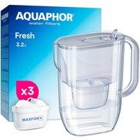 Aquaphor Fresh 3.2 litre water filter jug in Grey with 3 x Maxfor+ Filters | Size: 3L