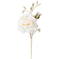 VFM e-Store Christmas Rose Spray Pick Decoration 80cm x 16cm Cream X 1 | Size: 80 cm x 16 cm