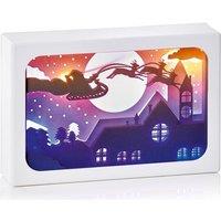 Premier Decorations Christmas Eve Light Up Diorama Scene 16 x 11 cm