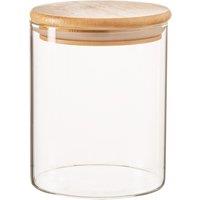 Argon Tableware Glass Storage Jar with Wooden Lid 1.5 Litre in Clear