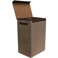 simpa 72L Woven Style Laundry Basket with Lid