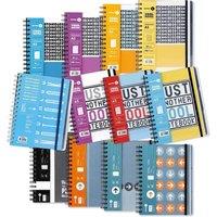 simpa A5 Business Notebooks with Poly Dividers. 100 Sheets 80GSM. Pack of 10 | Size: 10 Pack