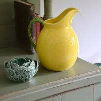 Madison & Mayfair Ceramic Jug Reactive Glaze - Lemon in Yellow