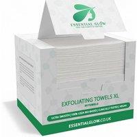 Essential Glow Feel The Purity Of Nature XL Disposable Face Towels, Makeup Remover, Ultra Smooth, 100% Biobased in White | Size: 1 pack
