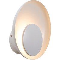 Nordlux Marsi Wall Light White Metal LED Switch 3000k Plug In/Mains