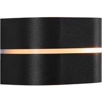 Nordlux Modern Outdoor Wall Light Black Plastic E27 Weatherproof - Mains Powered, IP44