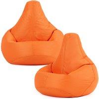 icon Kids Recliner Beanbag, Indoor & Outdoor, Purple (2-Pack) in Orange