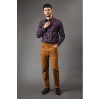 Maine Men's Tobacco Stretch Twill Straight Leg Jeans | Size: 44R