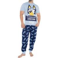 Bluey Men's Long Dog Pyjamas in Blue | Size: Large